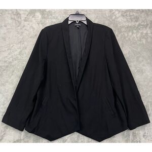 Eileen Fisher‎  Women's Open Front Blazer Large Black